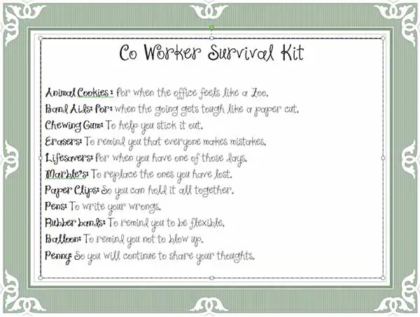 survival kit ideas