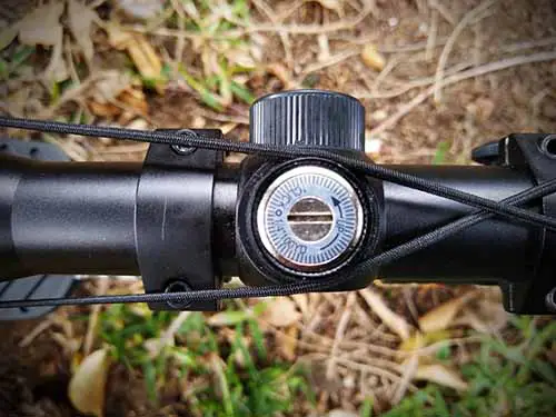 up adjustment on a Bushnell crossbow scope
