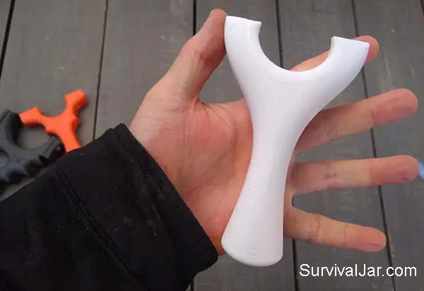 Feihu-style-slingshot 3d printed petg white