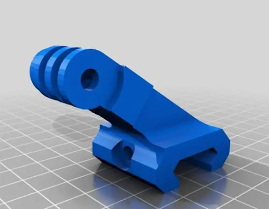 GoPro Picatinny Rail 3d printed