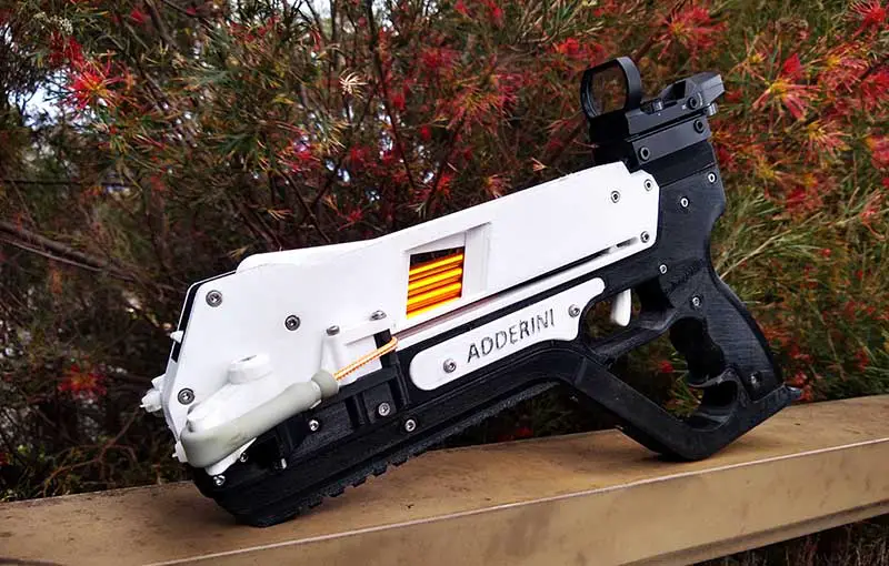 adderini tactical crossbow slingbow pistol black and white petg